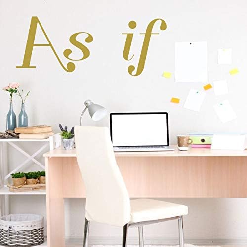 Office or Home Command Center ‘As If’ Vinyl Wall Decal – A Variety of Sizes and Colors Available