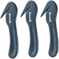 WOD SD-259B Disposable Handy Cutter Package Opener, Stretch Film Shrink Wrap Safety Box Cutters & Strapping Speedy Safe Cutter - Ideal For Office & Commercial Use (Pack of 3)