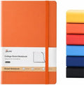 SUIN A5 Hardcover Lined Journal Notebook, 200 Pages, Orange, 1 Pack