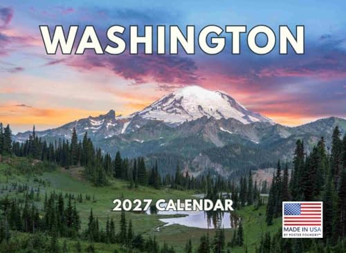Washington State Calendar 2027 Monthly Wall Calender 12 Month
