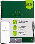 Rocketbook Core Reusable Smart Notebook, Letter Size 8.5x11, Green