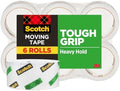 Scotch Tough Grip Moving Packing Tape, Clear, 1.88 in. x 43.7 yd.