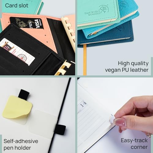 POPRUN Pocket Planner 2026-2027, Small 3.5''x6.5'' Academic Pocket Calendar