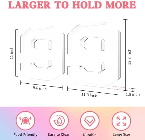 13.8" Acrylic Number Charcuterie Tray, Fillable Charcuterie Box (Number 9)