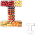 13.8" Acrylic Letter Charcuterie Tray,Fillable Alphabet Box (Letter I)