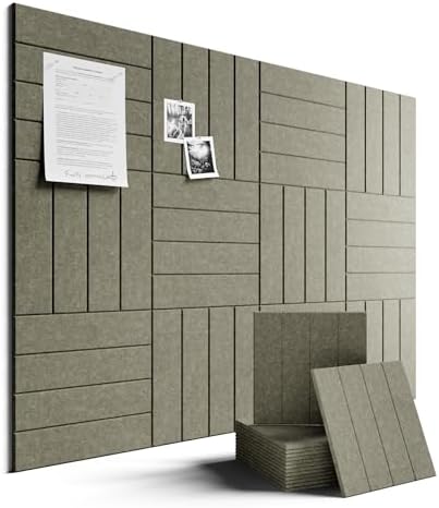 Fluxynara Felt Bulletin Board & Cork Board Alternative, Earth Brown
