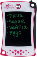 Boogie Board Jot Pocket Writing Tablet - Includes Small 4.5 inch LCD Writing Tablet, Instant Erase, Stylus Pen and Built-in Kickstand, Pink