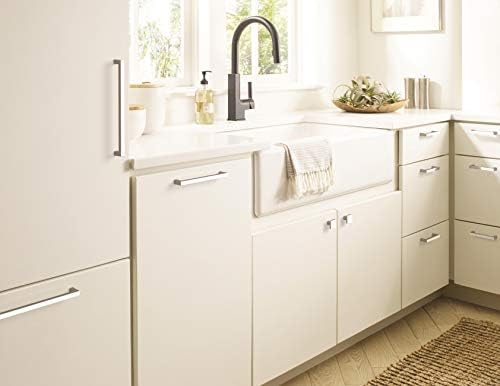 Amerock | Cabinet Pull | Polished Nickel | 8-13/16 inch (224 mm) Center-to-Center | Monument | 2 Pack | Drawer Pull | Cabinet Handle | Cabinet Hardware