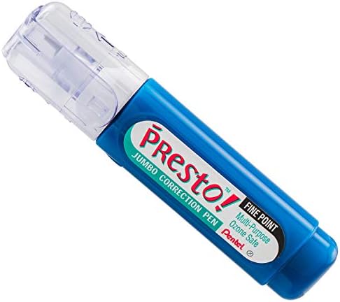 Pentel Presto Jumbo Correction Pen Fine Point, Metal Tip, 2-Packs (ZL31WBP2)