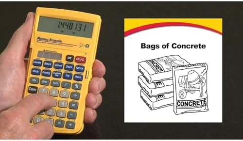 Calculated Industries 4019 Material Estimator Calculator | Finds Project Building Material Costs for DIY’s, Contractors, Tradesmen, Handymen and Construction Estimating Professionals,Yellow