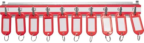 BARSKA AF13682 Labeled Key Shelves w/ 1-100 Numbered Hooks for Key Cabinets
