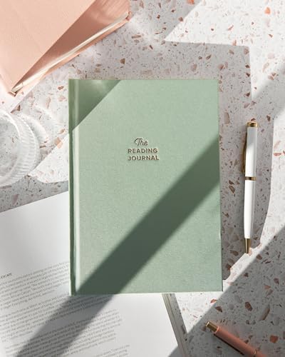 Kunitsa Co. The Reading Journal - 52 Reviews, Book Journal for Book Lovers and Readers, Review and Track Your Reading, Green