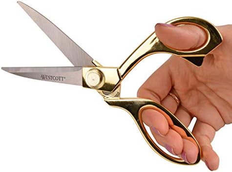 Westcott 17196 8-Inch Stainless Steel Gold Scissors For Office and Home