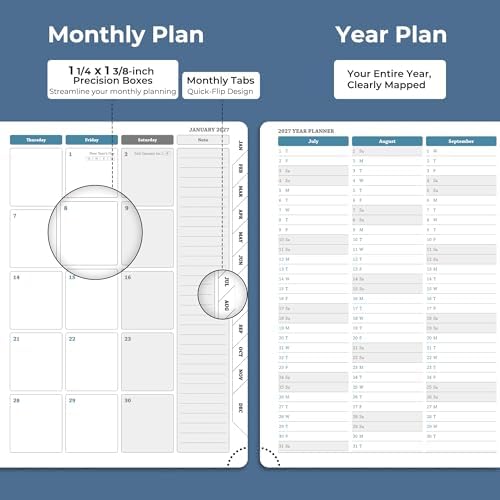 Planner 2026-2027 Daily Daily Weekly and Monthly,8.5"x6.5"