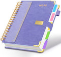 5 Subject Spiral Notebook with Pockets Dividers, 8.5''x11'' 300 Pages