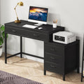 Tribesigns Computer Desk with 5 Drawers, Reversible Home Office Desks