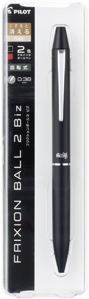 Pilot Frixion Ballpoint Pen, Firxion Biz 2, Black and Red Ink (LFBT-3SUF-B)