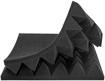 JBER 24 Pack Sound Foam Panels, Pyramid Soundproofing Studio Wall Panels