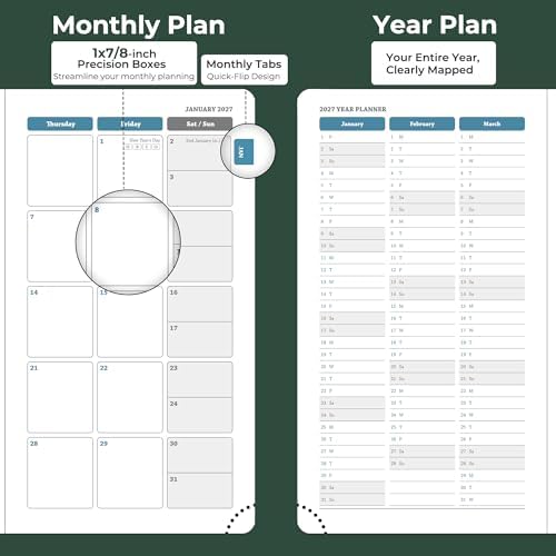 Planner 2026-2027 Daily Daily Weekly and Monthly,6.5"x3.75"