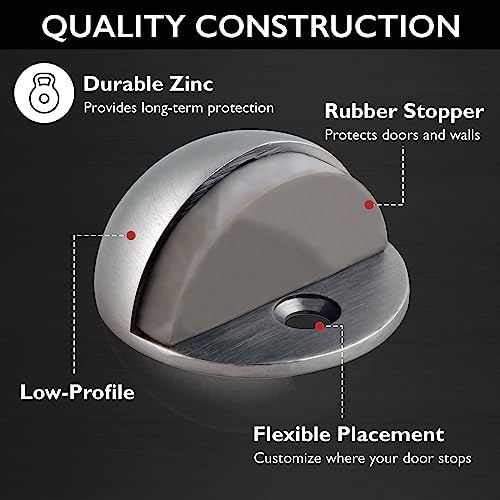 Design House Dome Doorstop, Satin Nickel