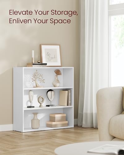 VASAGLE 3-Tier Bookshelf, Storage Organizer, 31.5 x 9.4 x 32 Inches