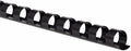 Mead CombBind Binding Spines/Spirals/Coils/Combs, 3/8", 55 Sheet Capacity, Black, 125 Pack (4000132)