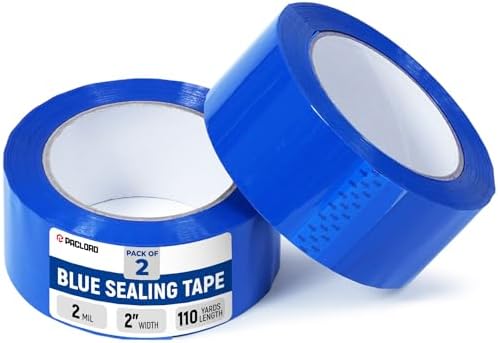 2" x 110 Yards Blue Packing Tape, 2 Rolls
