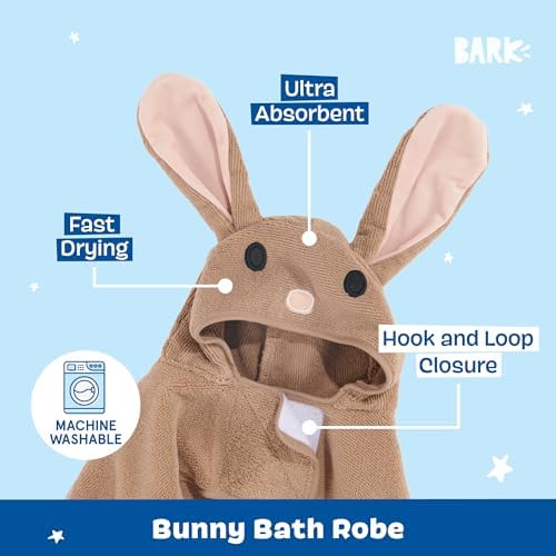 BARKBOX Dog Bathrobe - for Dogs - Medium