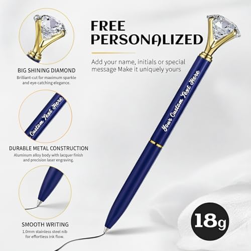 Personalized Crystal Pens, 20 Count for Wedding Party and Favor Bags