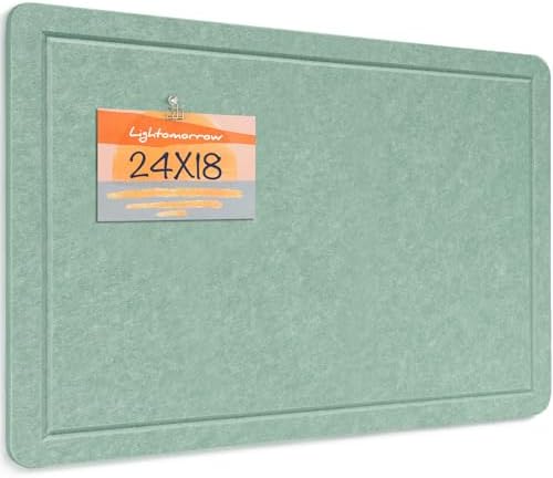 Felt Bulletin Board 24x18 inches, Decorative Pin Board for Home & Office