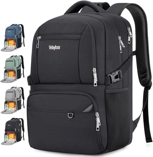 Insulated Lunch Backpack Fit 17" Laptop with Cooler Compartment