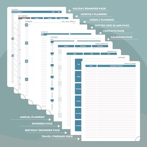 Planner 2026-2027 Daily Daily Weekly and Monthly,11.5"x8.5"