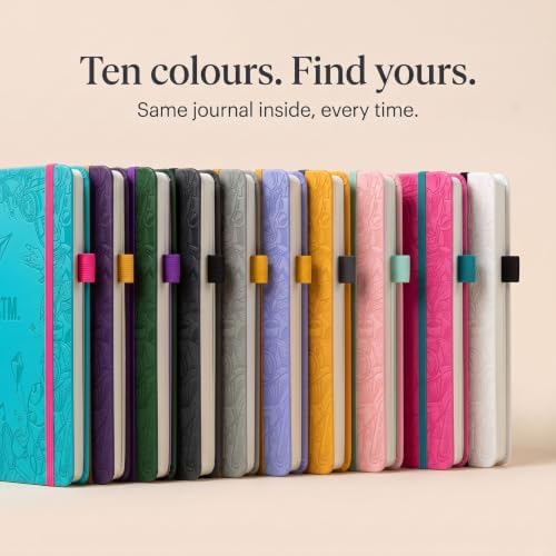 Bullet Dotted Journal Dot Grid Notebook | A5 Daily Journaling Notebooks for Personal Writing, Work, Women | 120gsm Thick Paper, Hard cover, Lay Flat Binding | 5x7 Journals Cuaderno Libretas de apuntes