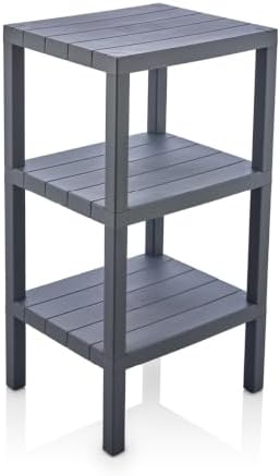 Honey-Can-Do Grey 3-Tier Storage Shelf