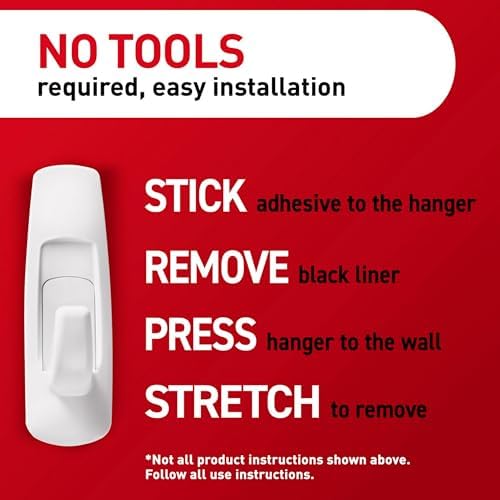Command Large Utility Hooks, 7-Hooks, 12-Strips, Organize Damage-Free