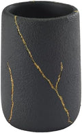 Nicole Miller - Tumbler, Resin Countertop Accessories, Dorm Room Essentials (Sydney Collection, Black/Gold)