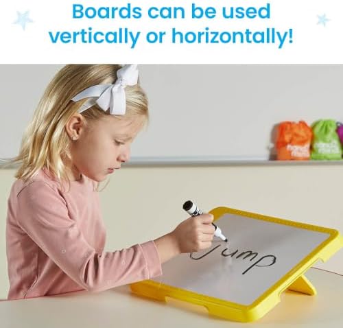 hand2mind Rainbow Writing Slant Boards (Set of 6), Ages 4+