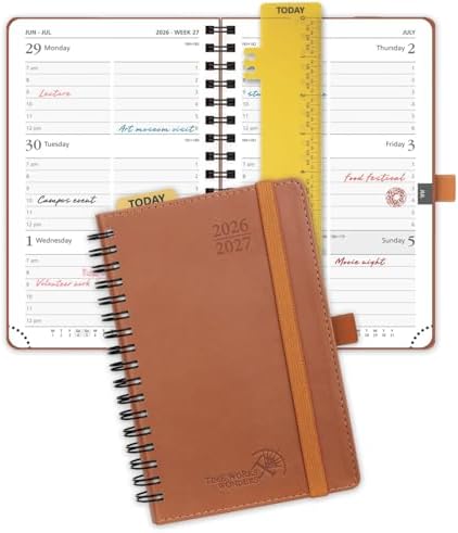 POPRUN Pocket Planner 2026-2027 (Size 4''x6.25'') Academic Pocket Calendar