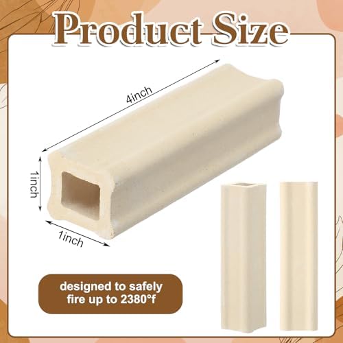 Nuanchu 8 Pack Kiln Post High Alumina Kiln Posts, 4 x 1 Inch
