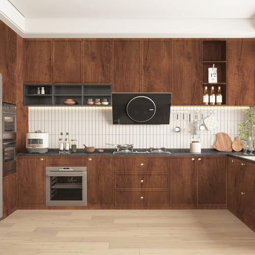 Wood Grain Contact Paper Peel and Stick Wallpaper for Cabinets Furniture