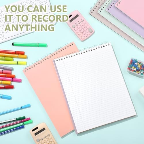 Resurhang 6 Pack Office Steno Pads, Fresh Tone, Classic Style