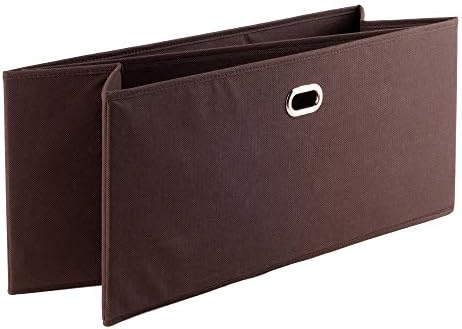 Winsome Torino 3 Piece Folding Fabric Baskets Chocolate (38323)