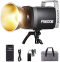 NEEWER 600W LED Studio Video Light 2.4G/APP Control 87100Lux/1m, 2700K-6500K Bi Color COB Continuous Lighting with CRI95+, 12 Scenes, Bowens Mount Spotlight for Photography Recording Streaming, FS600B