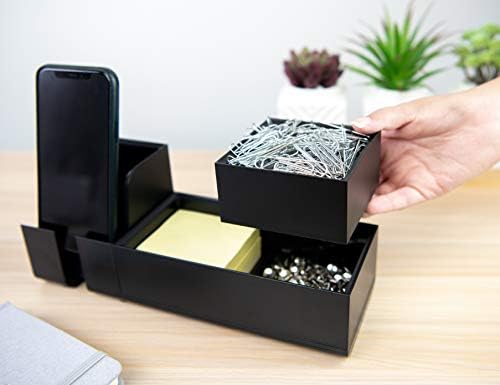 Bostitch Office Konnect Desk Organizer Accessory Tray, Storage, Black