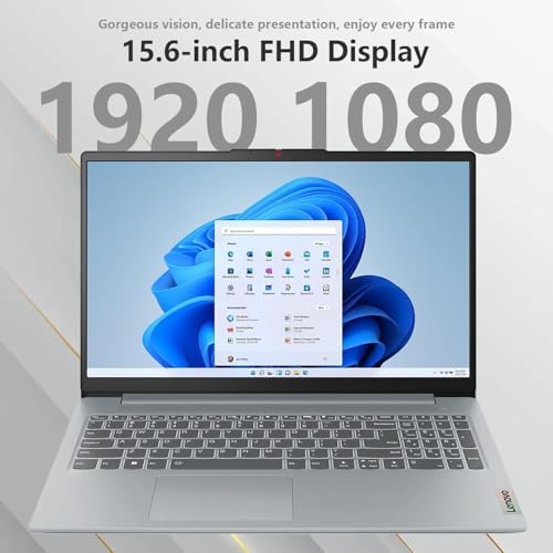 Lenovo IdeaPad Slim 3 Laptop, 15.6 Inch FHD Display, AMD Ryzen 5 5625U, 16GB RAM, 512GB SSD, Backlit KB, SD Card Reader, Webcam, HDMI, Wi-Fi 6, Windows 11 Pro, with Microsoft 365 for the Web