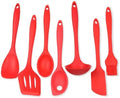 Chef Craft 42077 7 Piece Silicone Kitchen Tool and Utensil Set, Red