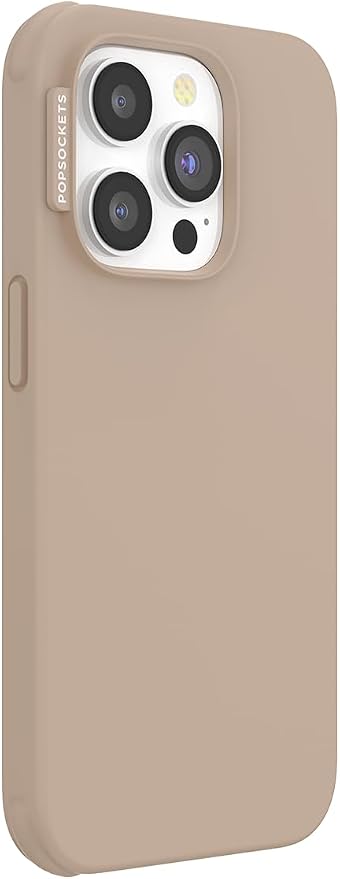 PopSockets iPhone 14 Pro Phone Case with MagSafe- Latte | Magnetic, Wireless Charging, Camera & Drop Protection, Western, Boho, Aesthetic, Phone, Women