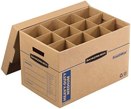 Bankers Box 1-Pack Kitchen Kit Moving Box with Dividers