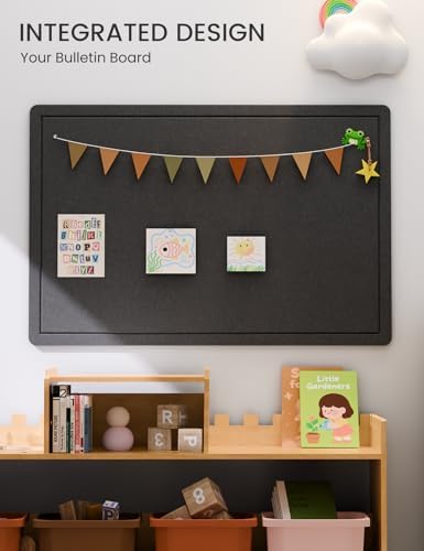 Fluxynara 35.4" x 23.6" Bulletin Board, Black