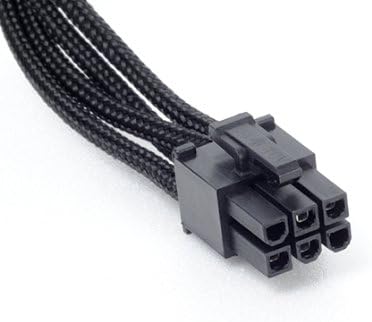SilverStone Black Sleeved PSU Cable for Three 4-Pin Molex & One 4-Pin Floppy adapter PP06B-3PER10F
